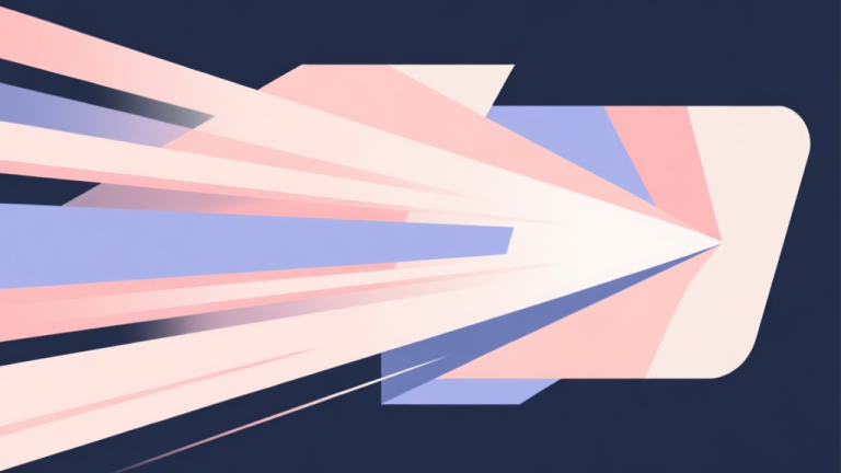 自动生成图片: Abstract geometric composition with overlapping shapes representing speed, strategy, and precision, soft pastel colors, modern minimal style, professional gaming concept illustration high quality illustration, detailed, 16:9