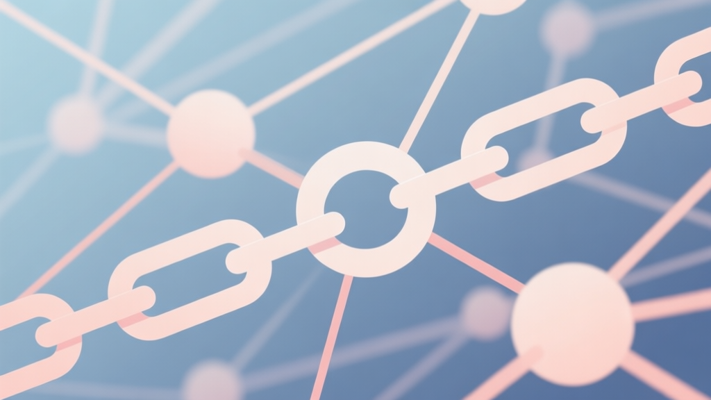Abstract network nodes connected by lines, soft color scheme, clean minimal illustration, modern digital concept of chain reactions high quality illustration, detailed, 16:9